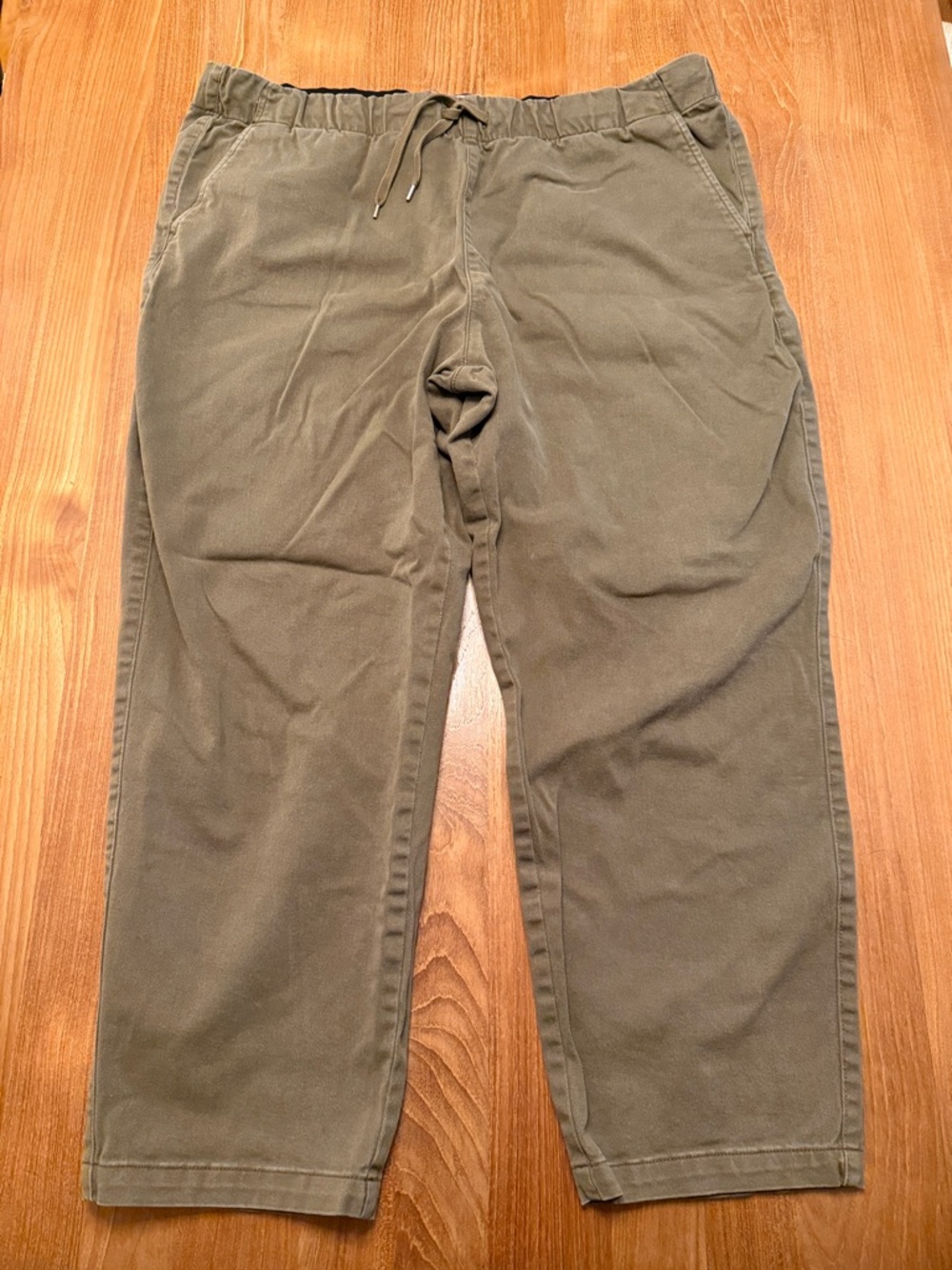 Everlane Men’s Olive Khaki Drawstring Joggers XXL